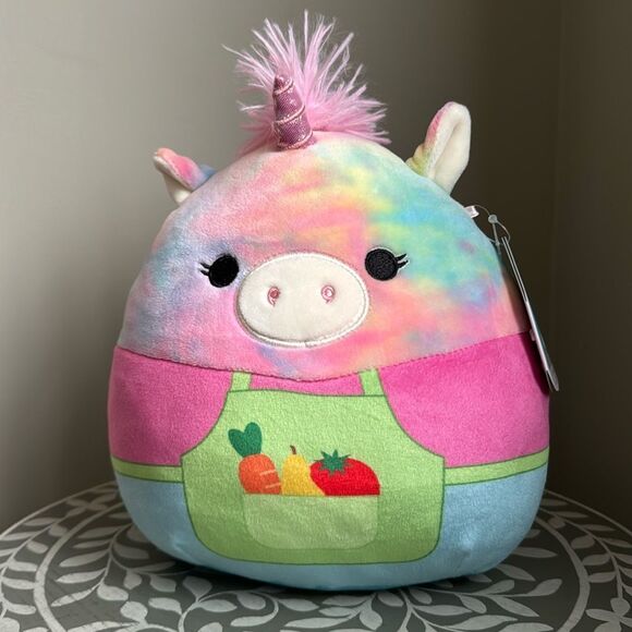 Squishmallow Grocery Clerk Esmeralda the Unicorn 8” UltraSoft Stuffed Plush NWT - Picture 2 of 10